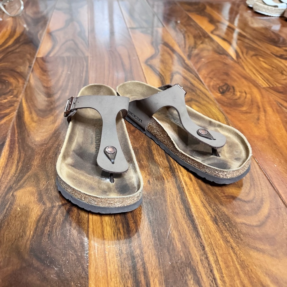 Birkenstock Brown Thong Sandals